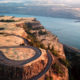 A Long And Winding Road Going Up The Mountain Rock Plateau - After Effects Version